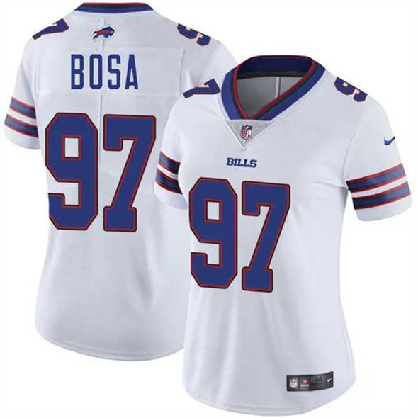 Womens Buffalo Bills #97 Joey Bosa White 2025 Vapor Stitched Jersey Dzhi